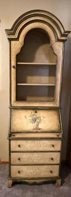 Vintage Painted Hutch 78inx25inx18in