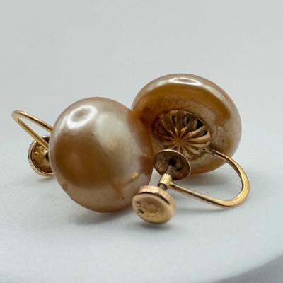 LOT 83J: Vintage Screwback Earrings - 10k Gold (5.1g) & Sterling Silver (3.2g)