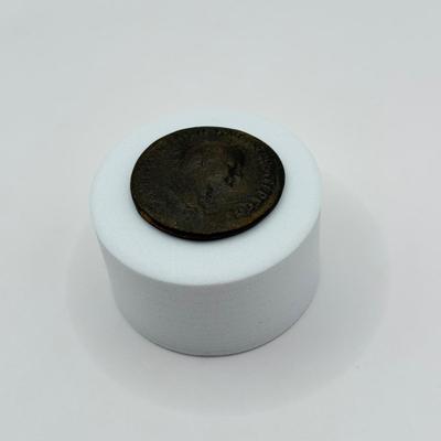 LOT 84J: Vintage Hand Made Emperor Vespasian Brass Sesteritus Coin Reproduction from the Roman-British Collection