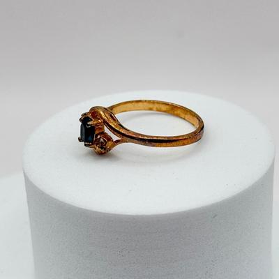 LOT 86J: 18kt Gold Electroplated Size 12 Ring & Size 9 Gold Plated Ring