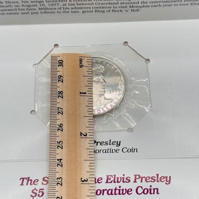 LOT 89J: Five 1993 Elvis Presley $5 Commemorative Coins