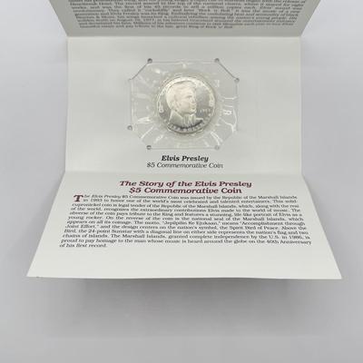 LOT 89J: Five 1993 Elvis Presley $5 Commemorative Coins