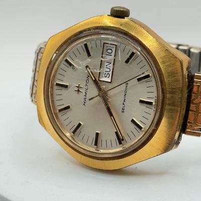 LOT 90J: Men's Watches - Hamilton, Time, Seiko & Omega