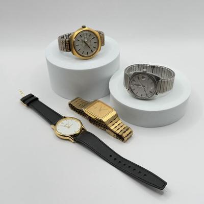 LOT 90J: Men's Watches - Hamilton, Time, Seiko & Omega