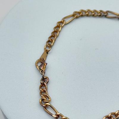 LOT 92J: Goldtone Jewelry - 17" Shell Necklace, Bracelets & Pierced Earrings