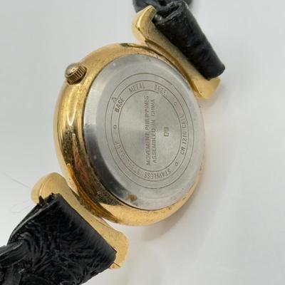 LOT 96J: Vintage Ladies' Watches - Carriage Quartz w/ Braided Leather Band, Endura w/ Norwegian Calf Band, Vienna Quartz Floral Face...