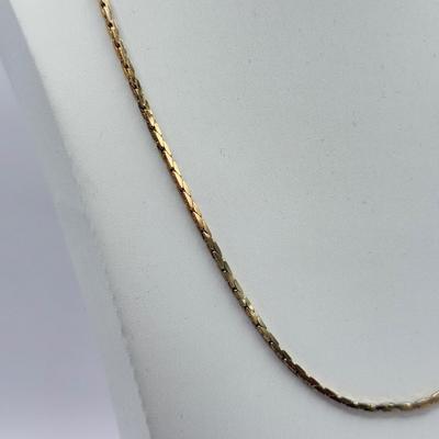 LOT 97J: 18k Gold Plated 19" Necklaces & 7" Bracelets