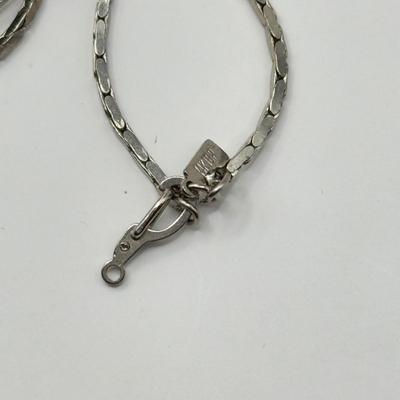 LOT 98J: Chain Necklaces & Bracelets incl. 28" 14kt White Gold Plated Necklace