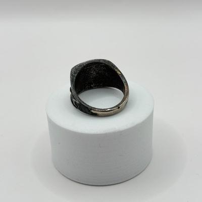 LOT 100J: Turquoise Cat Ring Size 13, Pendant w/ 18" Necklace & 6.5" Native American Style Charm Bracelet