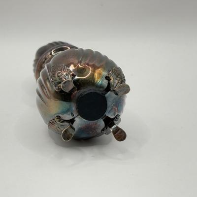 LOT 101J: Vintage Denmark Silver Footed Salt & Pepper Shakers