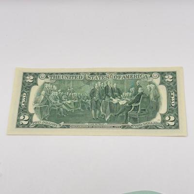 LOT 103J: 1977 Philadelphia Mint Proof Set & Colorized $2 Bill w/ COA