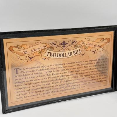 LOT 103J: 1977 Philadelphia Mint Proof Set & Colorized $2 Bill w/ COA