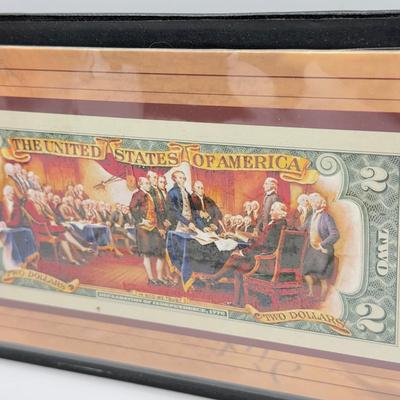 LOT 103J: 1977 Philadelphia Mint Proof Set & Colorized $2 Bill w/ COA