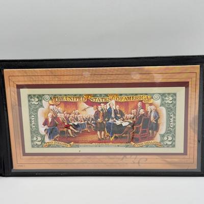 LOT 103J: 1977 Philadelphia Mint Proof Set & Colorized $2 Bill w/ COA