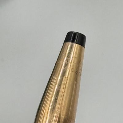 LOT 108J: 1/20 14k Gold Filled Pen, Vintage Stratton Compact, Teal Jewelry Bag & Clip on Earrings