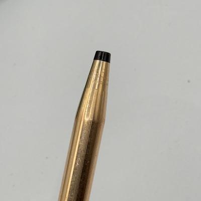 LOT 108J: 1/20 14k Gold Filled Pen, Vintage Stratton Compact, Teal Jewelry Bag & Clip on Earrings