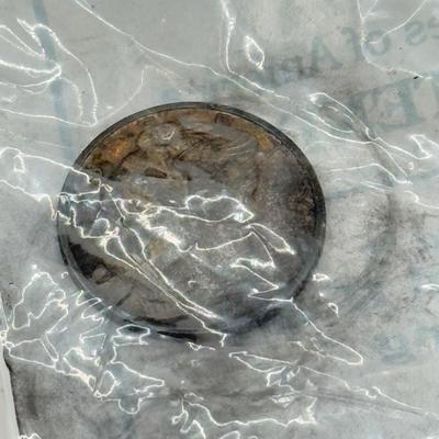 LOT 111J: 24kt Gold Plated “Racketeer Nickel” w/ COA, State Quarter Book, 1957 Penny & 1942 Dime