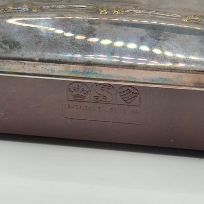 LOT 113J: Vintage Sheridan Silver Lint Comb Brush w/ Box