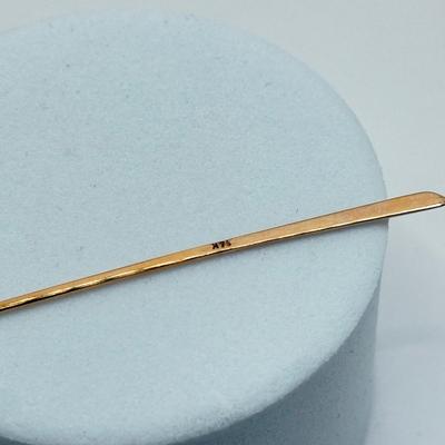 LOT 116J: 14k Gold Evensong Toothpick w/ Carrying Case