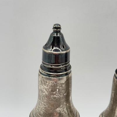 LOT 123K: Vintage Weighted Sterling Silver AMC Salt & Pepper Shakers 636