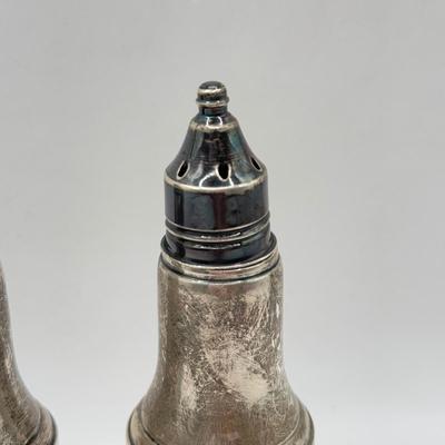 LOT 123K: Vintage Weighted Sterling Silver AMC Salt & Pepper Shakers 636