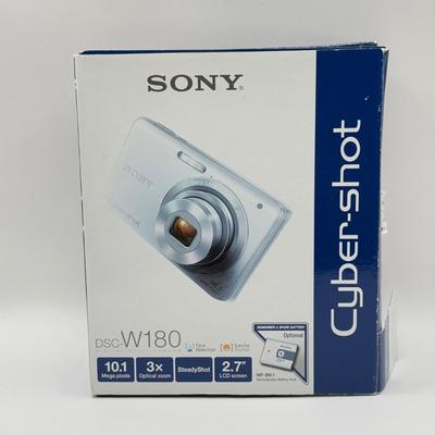 LOT 126K: Sony CyberShot DSC-W180 Digital Camera w/ Battery Charger, Instruction Manual & Box