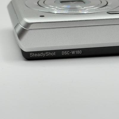 LOT 126K: Sony CyberShot DSC-W180 Digital Camera w/ Battery Charger, Instruction Manual & Box