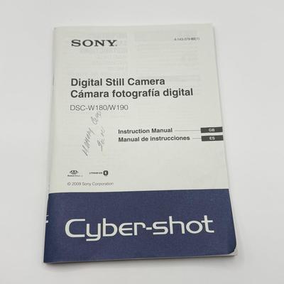 LOT 126K: Sony CyberShot DSC-W180 Digital Camera w/ Battery Charger, Instruction Manual & Box