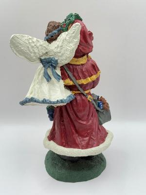 LOT 131K: Three Signed 1990s Hand Painted Santa Figurines