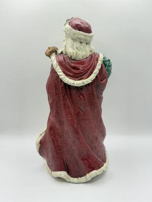 LOT 131K: Three Signed 1990s Hand Painted Santa Figurines