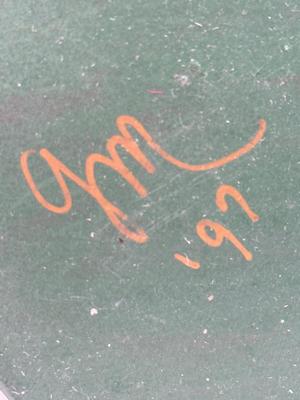 LOT 131K: Three Signed 1990s Hand Painted Santa Figurines