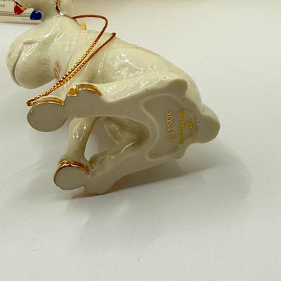 LOT 137K: Lenox Christmas Ornaments w/ Boxes - 1999 Annual Holiday Toy Soldier, 2001 Chilly Chap Penguin w/ COA & 2002 Moose...