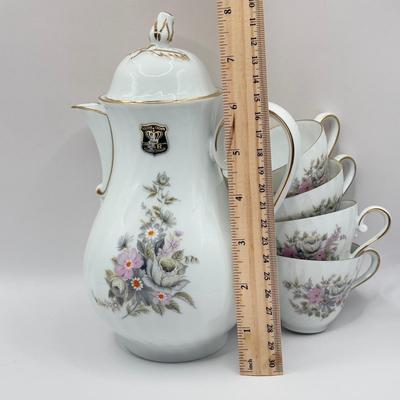 LOT 138L: Vintage Western Germany Golden Crown Residenz Tea Set