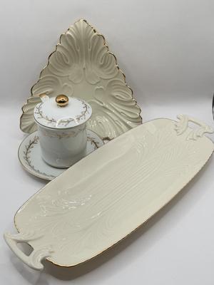 LOT 141K: Gold Rim China Collection - Lenox & Lefton