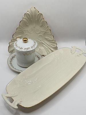 LOT 141K: Gold Rim China Collection - Lenox & Lefton