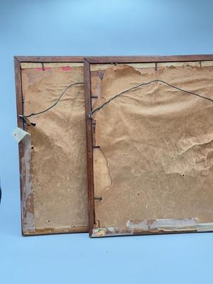 LOT 143K: Vintage Hand Made Framed Cross Stitch Home Decor