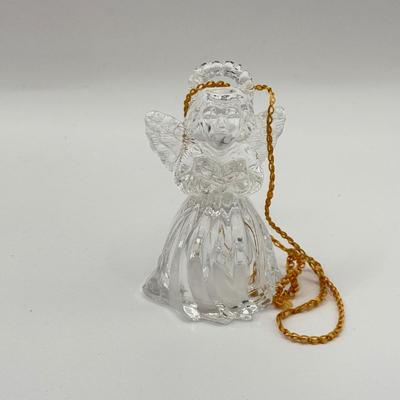 LOT 146K: Christmas Ornaments - Swarovski Crystal Snowflake, Wedgwood "Hark the Herald Angels" & Crystal Angel