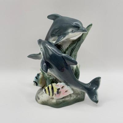 LOT 147K: Little Guy Collection - Signed Sculptures, Porcelain Dolphins, Wade Whimsies & More