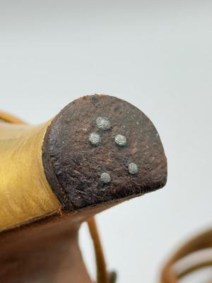 LOT 148K: Vintage Gold Evening Shoes w/ Ornate Design Bag