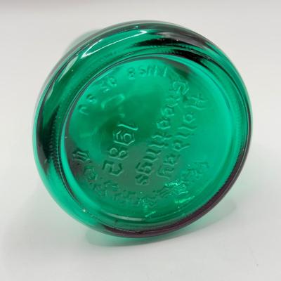 LOT 150K: Vintage 1980s Wheaton Christmas Santa's Reindeer Glass Bell Bottles