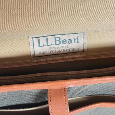 LOT 157B: Briefcases - LL Bean & Top Grain Leather