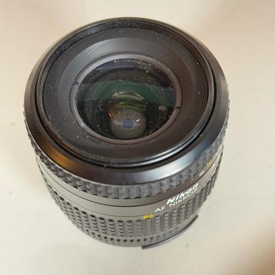 LOT 158B: Nikon EM 35mm Film Camera w/ Flash SB-E, Bag, Lens & Paperwork