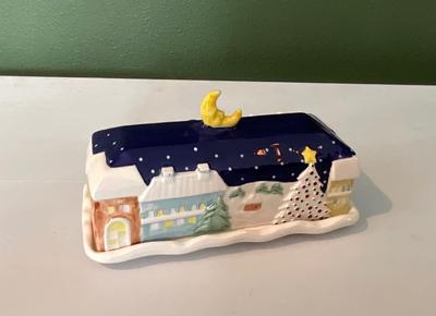 Noritake ‘Twas The Night Before Christmas Butter Dish