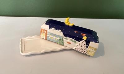 Noritake ‘Twas The Night Before Christmas Butter Dish