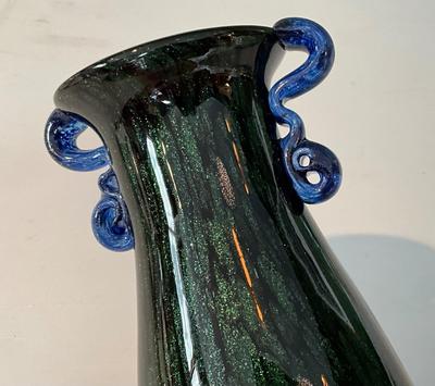 Dale Tiffany Hand Blown Glass Vase 9”