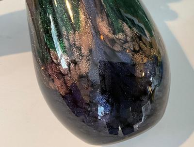 Dale Tiffany Hand Blown Glass Vase 9”