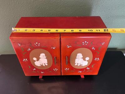 Vintage Poodle Jewelry/Music Box