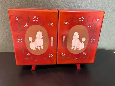 Vintage Poodle Jewelry/Music Box