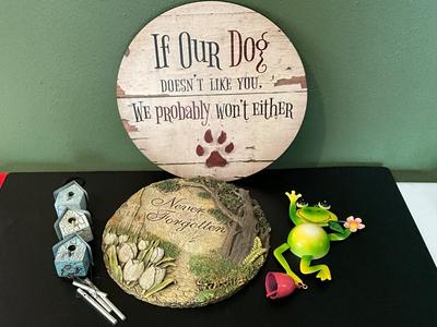 Stepping Stone and Hanging Decor