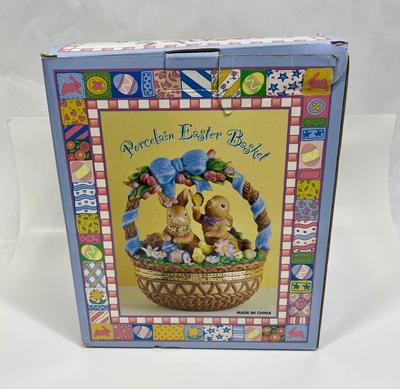 Vintage Panier De Paques Porcelain Easter Basket